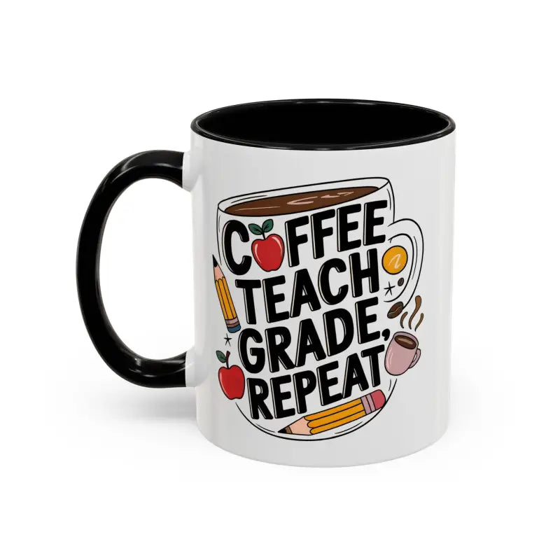 Elevate your Sip with the Two-tone Accent Coffee Mug for Teachers