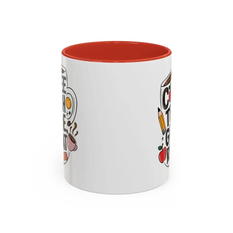 Elevate your Sip with the Two-tone Accent Coffee Mug for Teachers