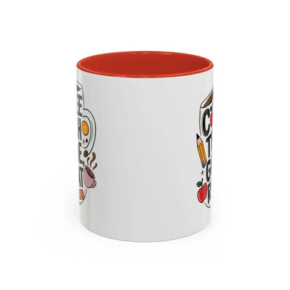 Elevate your Sip with the Two-tone Accent Coffee Mug for Teachers