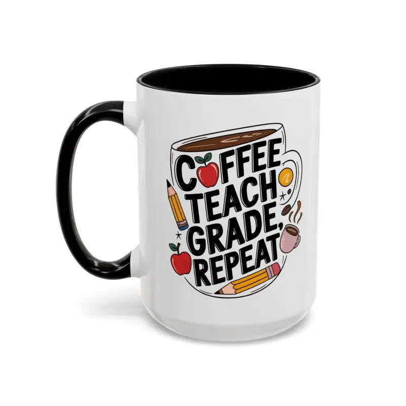 Elevate your Sip with the Two-tone Accent Coffee Mug for Teachers