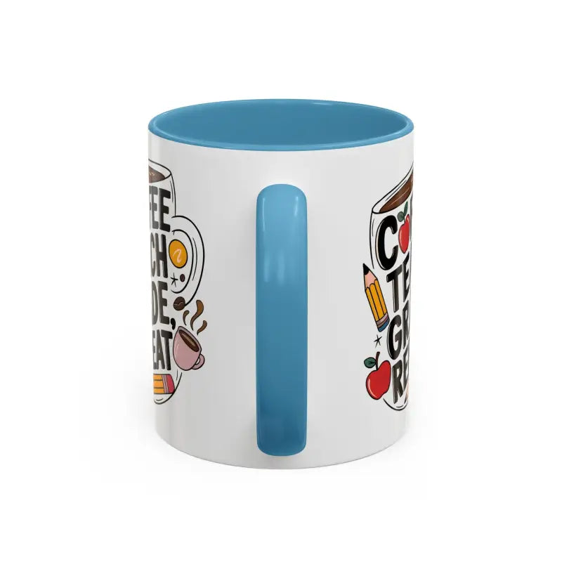 Elevate your Sip with the Two-tone Accent Coffee Mug for Teachers