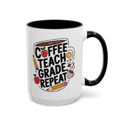 Elevate your Sip with the Two-tone Accent Coffee Mug for Teachers