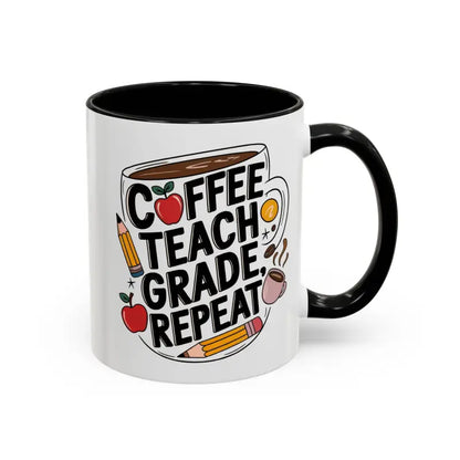 Elevate your Sip with the Two-tone Accent Coffee Mug for Teachers