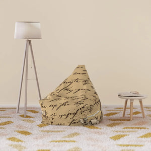 Typography Bean Bag Chair Cover - Typographic Design Adds Style - Dipaliz - 27’’ × 30’’ 25’’ / Without Insert - Home