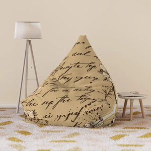 Typography Bean Bag Chair Cover - Stylish Comfort - Dipaliz - Slipcovers