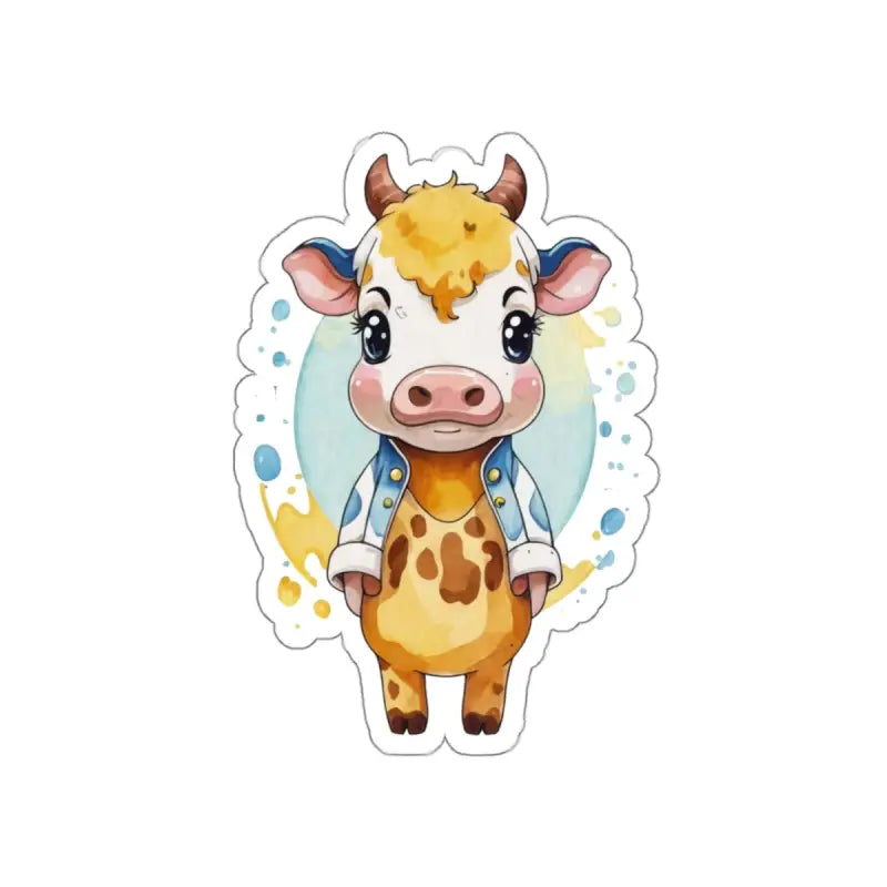 Udderly Cow Jacket Stickers - Elevate your Look! - 4’’ × / White Paper Products