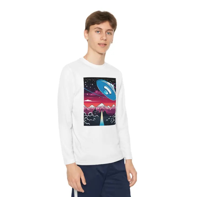 Blast off in Style with Youth Long Sleeve Competitor Tee - Kids Clothes