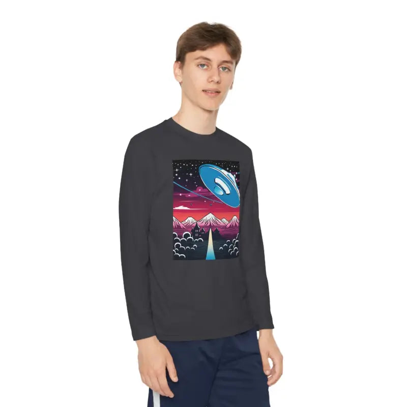 Blast off in Style with Youth Long Sleeve Competitor Tee - Kids Clothes