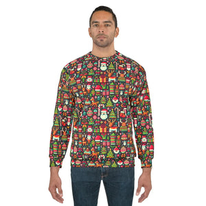 Vibrant Unisex Ugly Sweater - Spread Holiday Cheer - Dipaliz - Sweatshirts