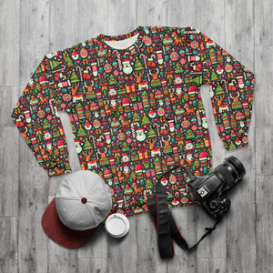 Vibrant Unisex Ugly Sweater - Spread Holiday Cheer - Dipaliz - Sweatshirts