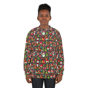 Vibrant Unisex Ugly Sweater - Spread Holiday Cheer - Dipaliz - Sweatshirts
