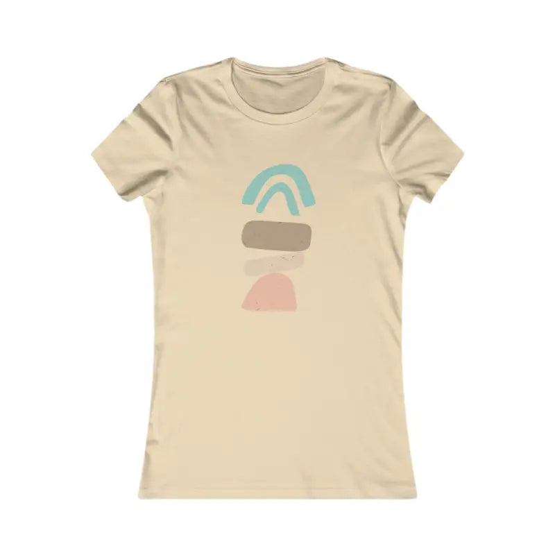 Abstract Landscape Women’s Favorite Tee by Dipaliz - Standout Style! - s / Soft Cream T-shirt