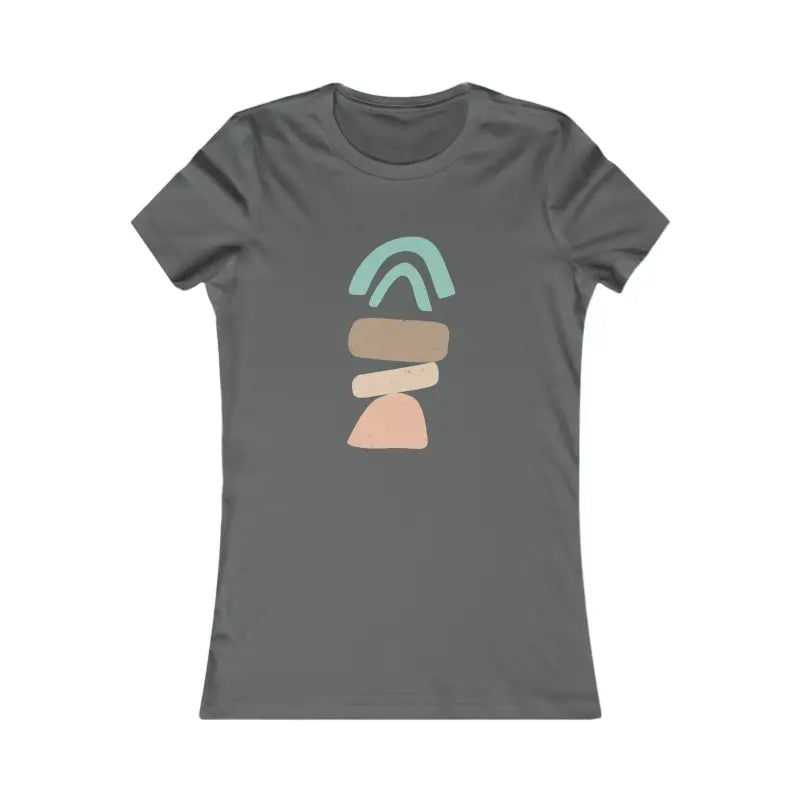 Abstract Landscape Women’s Favorite Tee by Dipaliz - Standout Style! - s / Asphalt T-shirt