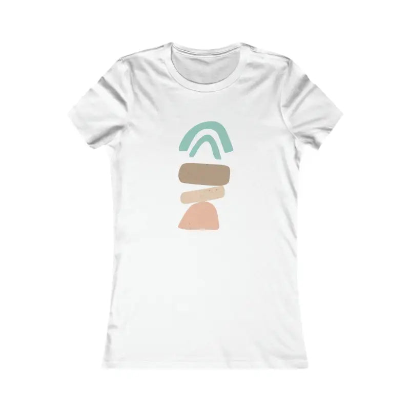 Abstract Landscape Women’s Favorite Statement Tee - s / White T-shirt