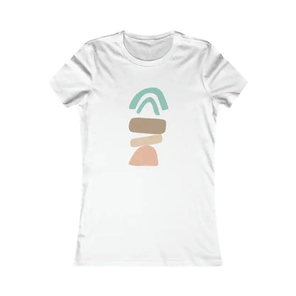 Abstract Landscape Women’s Favorite Tee by Dipaliz - Standout Style! - s / White T-shirt