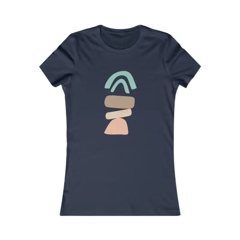 Abstract Landscape Women’s Favorite Tee by Dipaliz - Standout Style! - s / Navy T-shirt