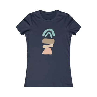 Abstract Landscape Women’s Favorite Statement Tee - s / Navy T-shirt