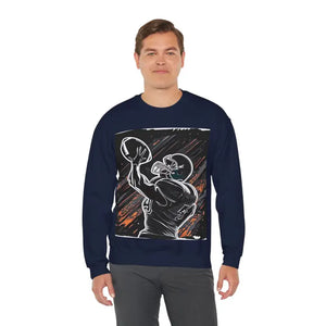 Football Crewneck Sweatshirt Man Playing American Game Day - Dipaliz - Sweatshirts