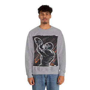 Football Crewneck Sweatshirt Man Playing American Game Day - Dipaliz - s / Sport Grey - Sweatshirts