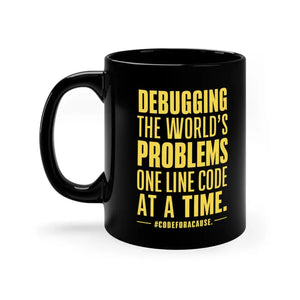 Coding Mug Black Ceramic Coffee Cup for Programmers Dipaliz - 11oz / Mugs