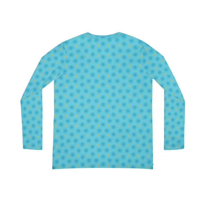 Chic Blue Long Sleeve V-neck Shirt: Style Meets Comfort - All Over Prints