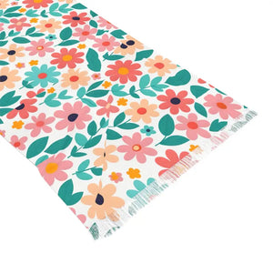 Chic Floral Print Scarf - Ultimate Style Statement - Dipaliz - 27’’ × 73’’ - Scarves & Shawls
