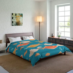 Dipaliz Fishes Comforter - Cozy Stylish Bedding for Ultimate Warmth - 88’’ × - Quilts & Comforters