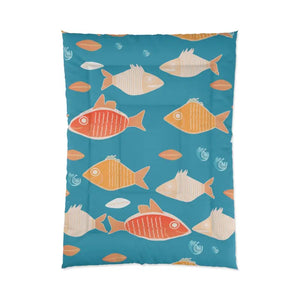 Dipaliz Fishes Comforter - Cozy Stylish Bedding for Ultimate Warmth - Quilts & Comforters