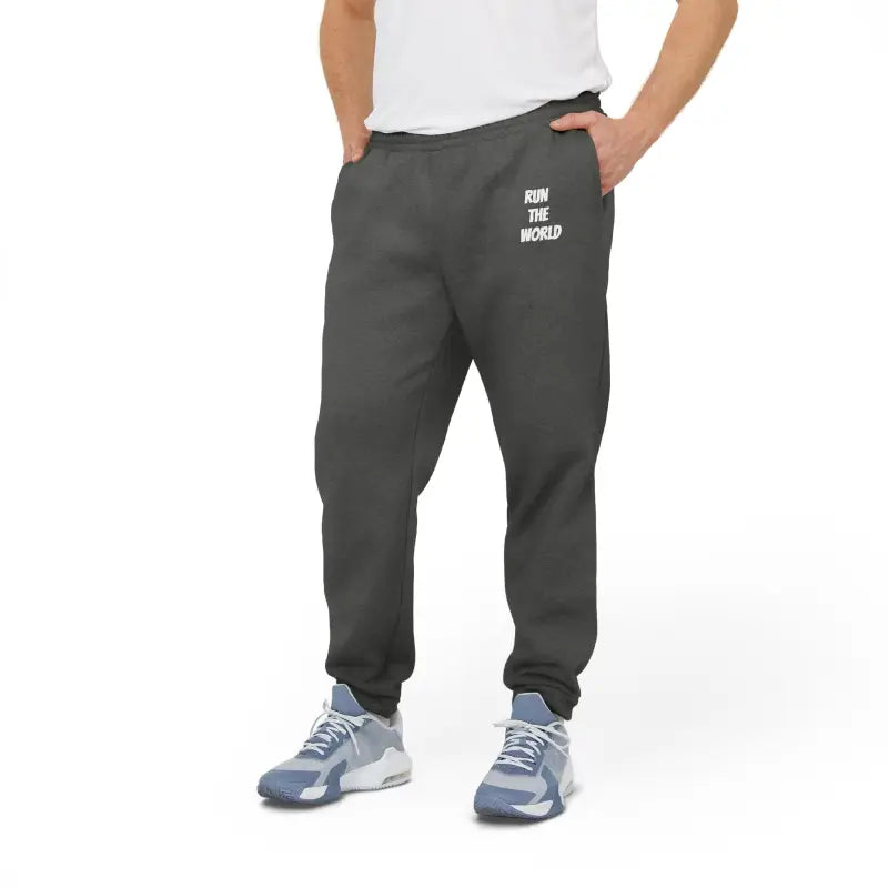 Conquer Every Day in Cozy Adidas Unisex Fleece Joggers - Trousers