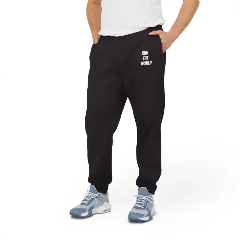 Conquer Every Day in Cozy Adidas Unisex Fleece Joggers - Trousers