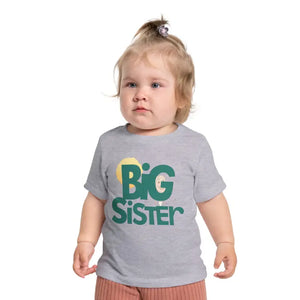 Big Sister Tee - Comfy Toddler Top for Pride - Dipaliz - Athletic Heather / 3-6m - Baby & Tops