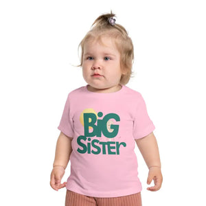 Big Sister Tee - Comfy Toddler Top for Pride - Dipaliz - Pink / 3-6m - Baby & Tops