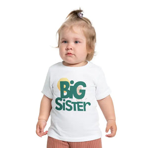 Big Sister Tee - Comfy Toddler Top for Pride - Dipaliz - White / 3-6m - Baby & Tops