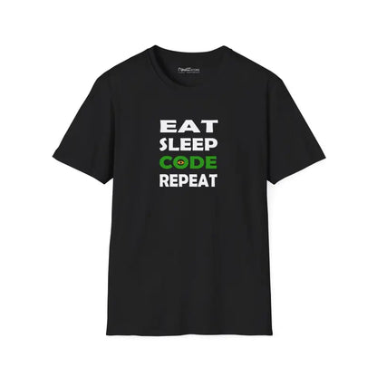 Unisex Softstyle Eat Sleep Code Repeat Tee - Ultimate Comfort! - T-shirt