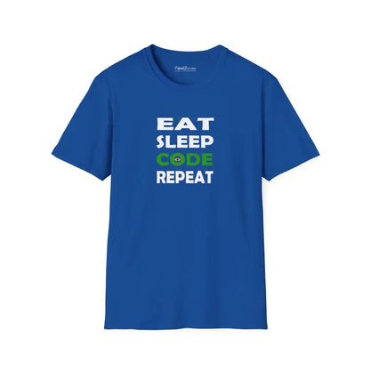 Unisex Softstyle Eat Sleep Code Repeat Tee - Ultimate Comfort! - T-shirt