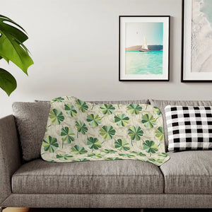 Leaf Sherpa Blanket - Luxury Cozy Style - Dipaliz - 30’’ × 40’’ / Beige - Blankets