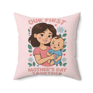 Mothers Day Pillow Ultimate Comfort Polyester Cover - Dipaliz - 20’’ × - Throw Pillows