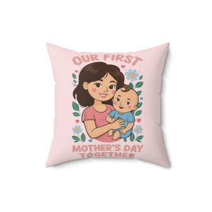 Mothers Day Pillow Ultimate Comfort Polyester Cover - Dipaliz - Throw Pillows