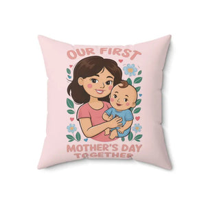 Mothers Day Pillow Ultimate Comfort Polyester Cover - Dipaliz - Throw Pillows