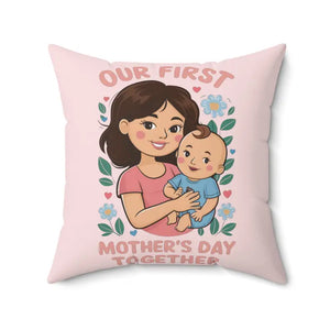 Mothers Day Pillow Ultimate Comfort Polyester Cover - Dipaliz - Throw Pillows