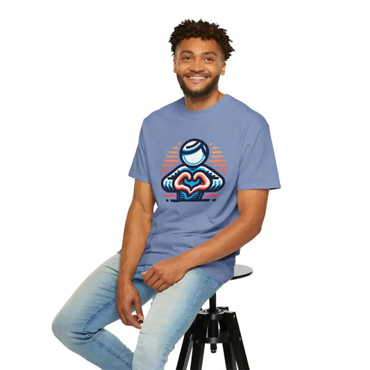 Ultimate Relaxed Fit Tee: Experience Comfort Colors Magic - Washed Denim / s T-shirt