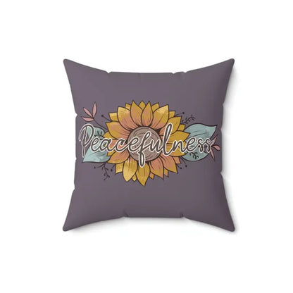 Transform your Space with a Cozy Spun Polyester Square Pillow - Home Decor