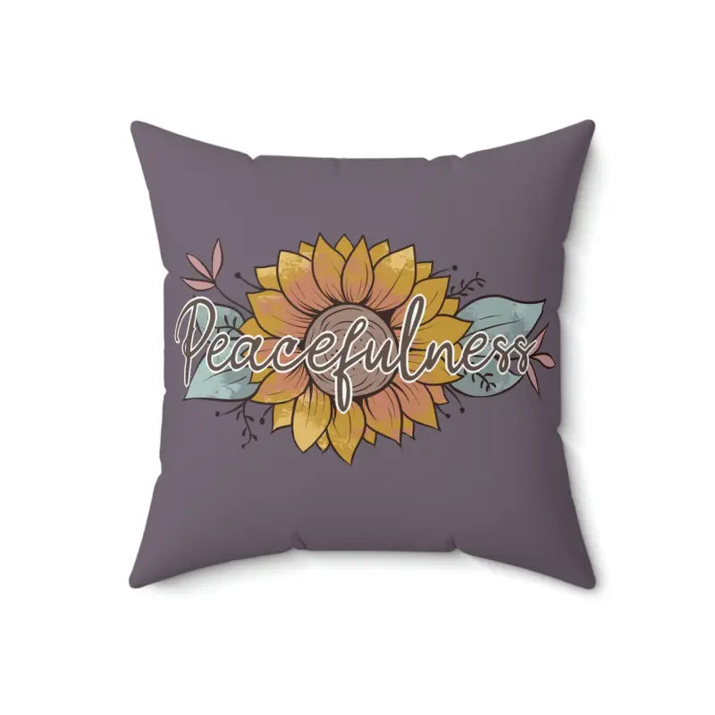 Transform your Space with a Cozy Spun Polyester Square Pillow - Home Decor