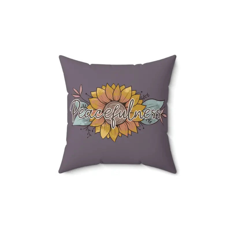 Transform your Space with a Cozy Spun Polyester Square Pillow - Home Decor