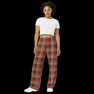 Wide Leg Pants Striped Comfort Chic Style - Dipaliz - Xs