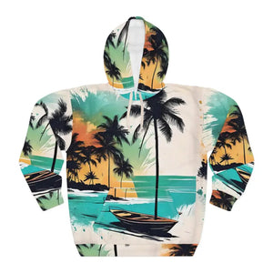 Cosmic Waves Aop Unisex Pullover Hoodie Allover Print - Dipaliz - Hoodies