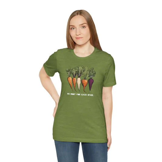 Experience Bliss: Coziest Short Sleeve Tee for All - Heather Green / s T-shirt