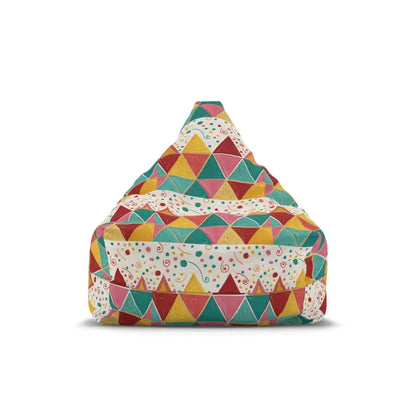 Ultimate Comfort: Vibrant Triangular Bean Bag Covers - Home Decor