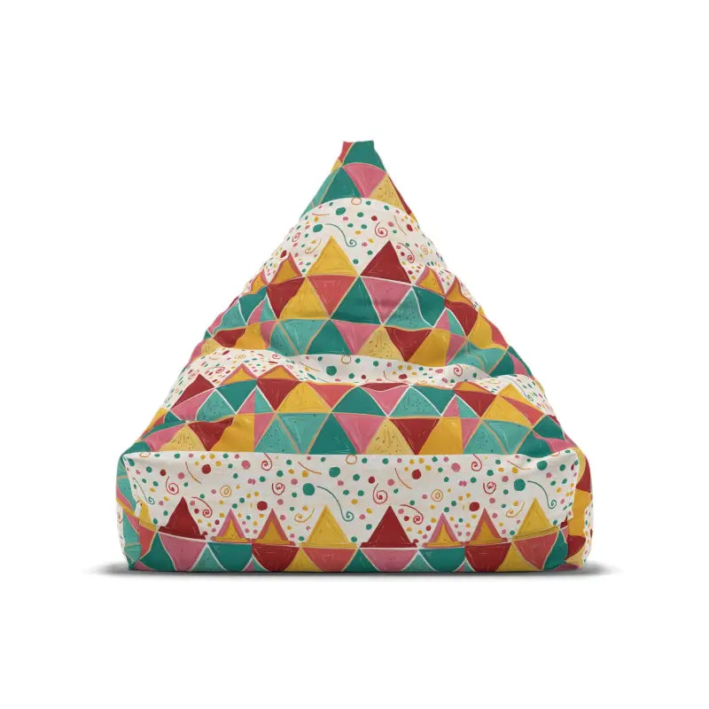 Ultimate Comfort: Vibrant Triangular Bean Bag Covers - Home Decor