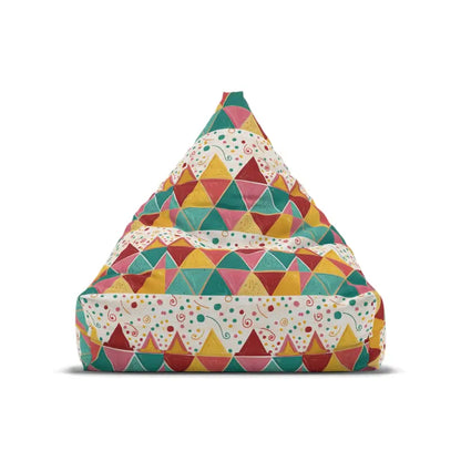 Ultimate Comfort: Vibrant Triangular Bean Bag Covers - Home Decor